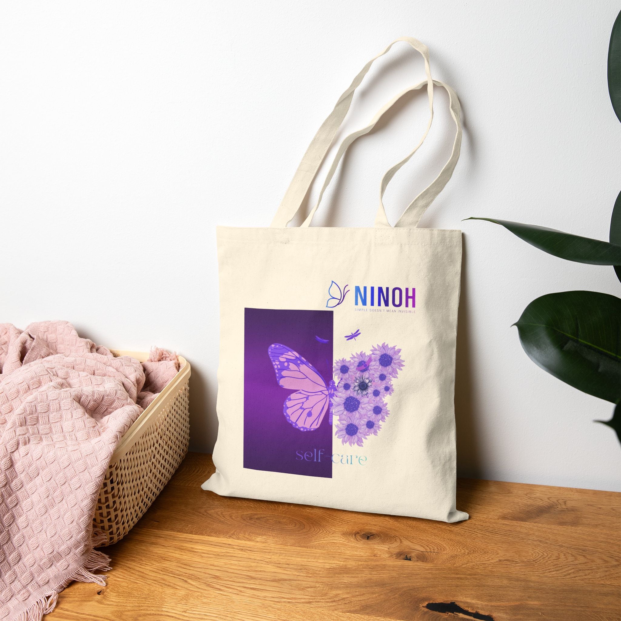 Butterfly Floral Tote - Simple Doesn't Mean Invisible