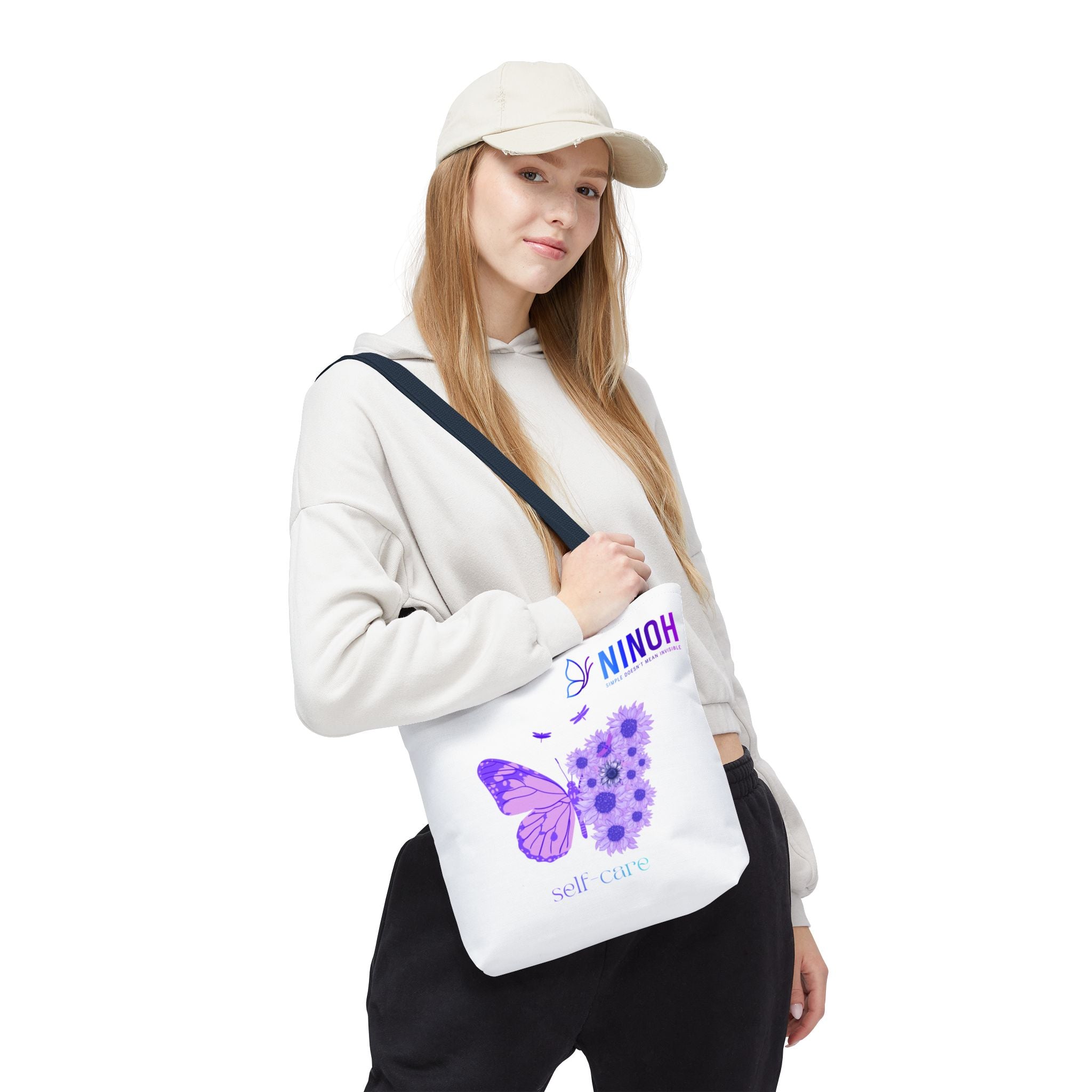 Self Care Butterfly Tote Bag — Simple Doesn't Mean Invisible