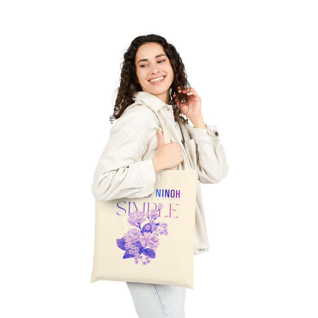 Simple Floral Tote- NINOH