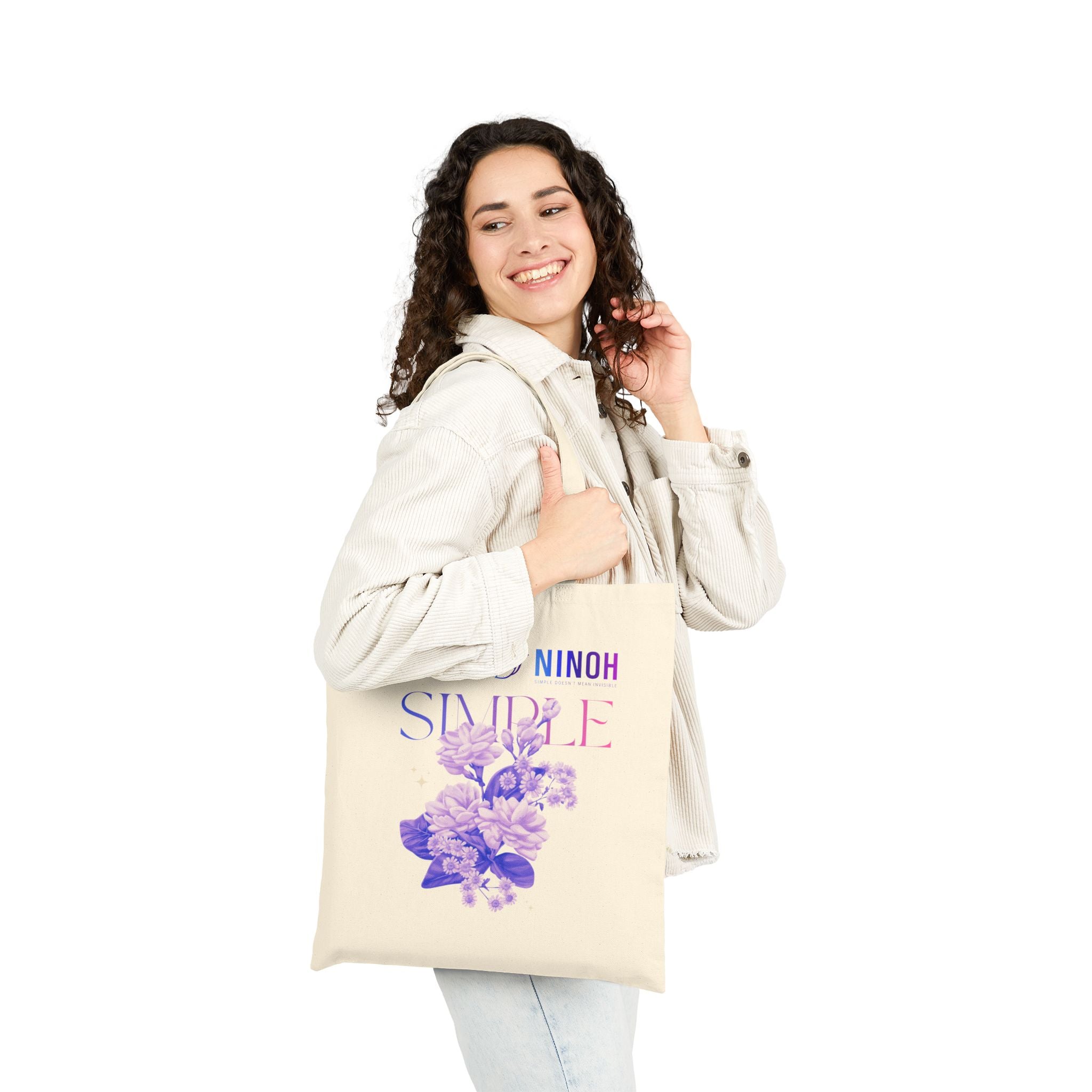 Simple Floral Tote- NINOH