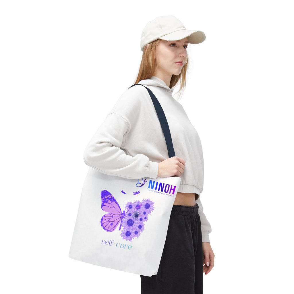 Self Care Butterfly Tote Bag — Simple Doesn't Mean Invisible
