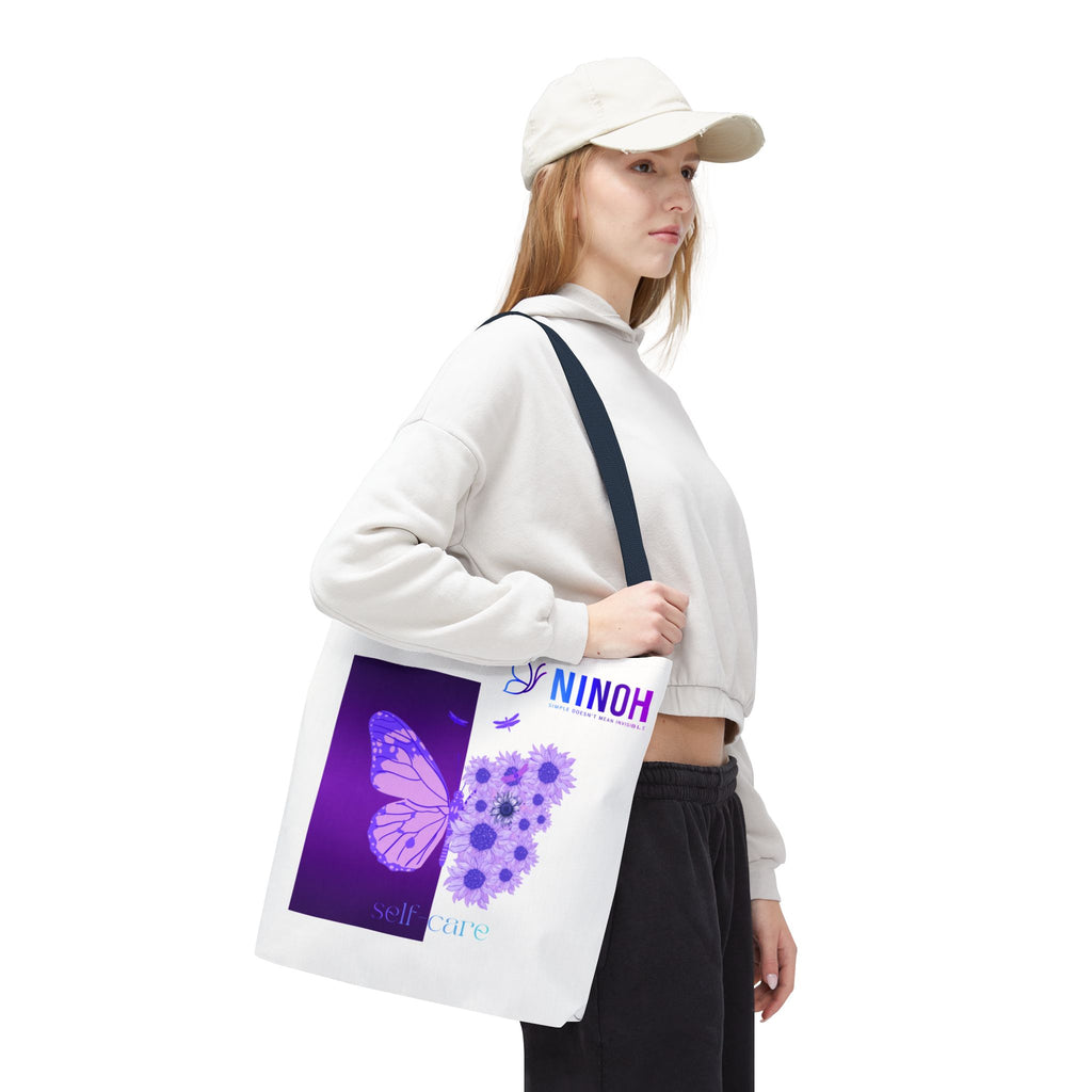 Self Care Butterfly Tote Bag — Simple Doesn't Mean Invisible