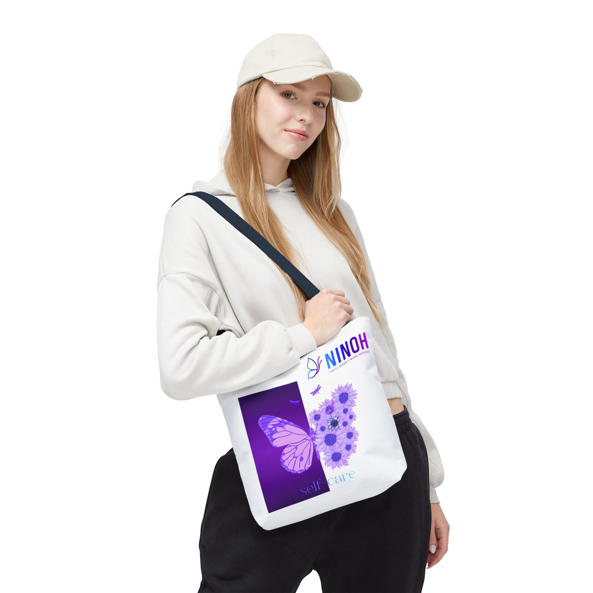 Self Care Butterfly Tote Bag — Simple Doesn't Mean Invisible