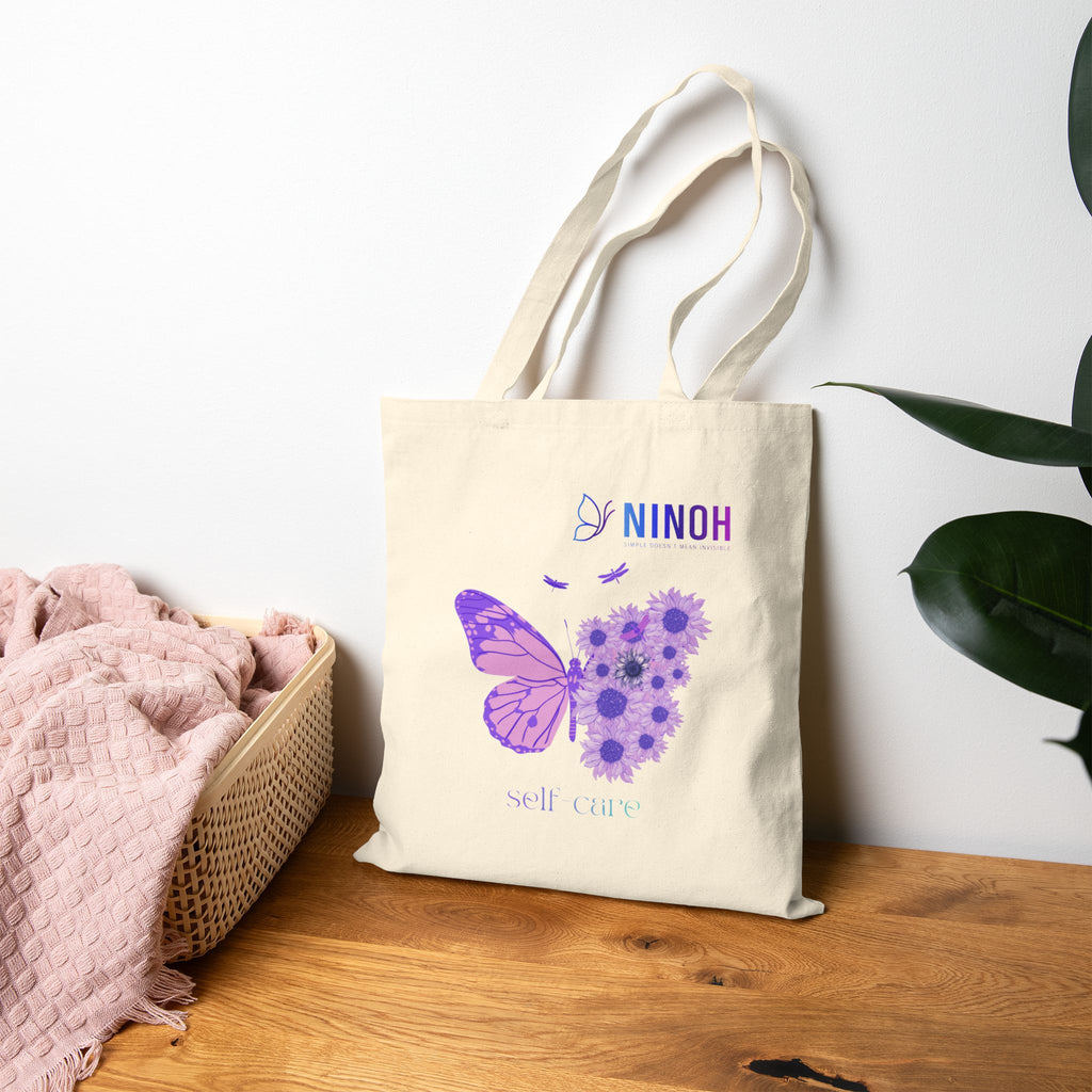 Butterfly Floral Tote - Simple Doesn't Mean Invisible