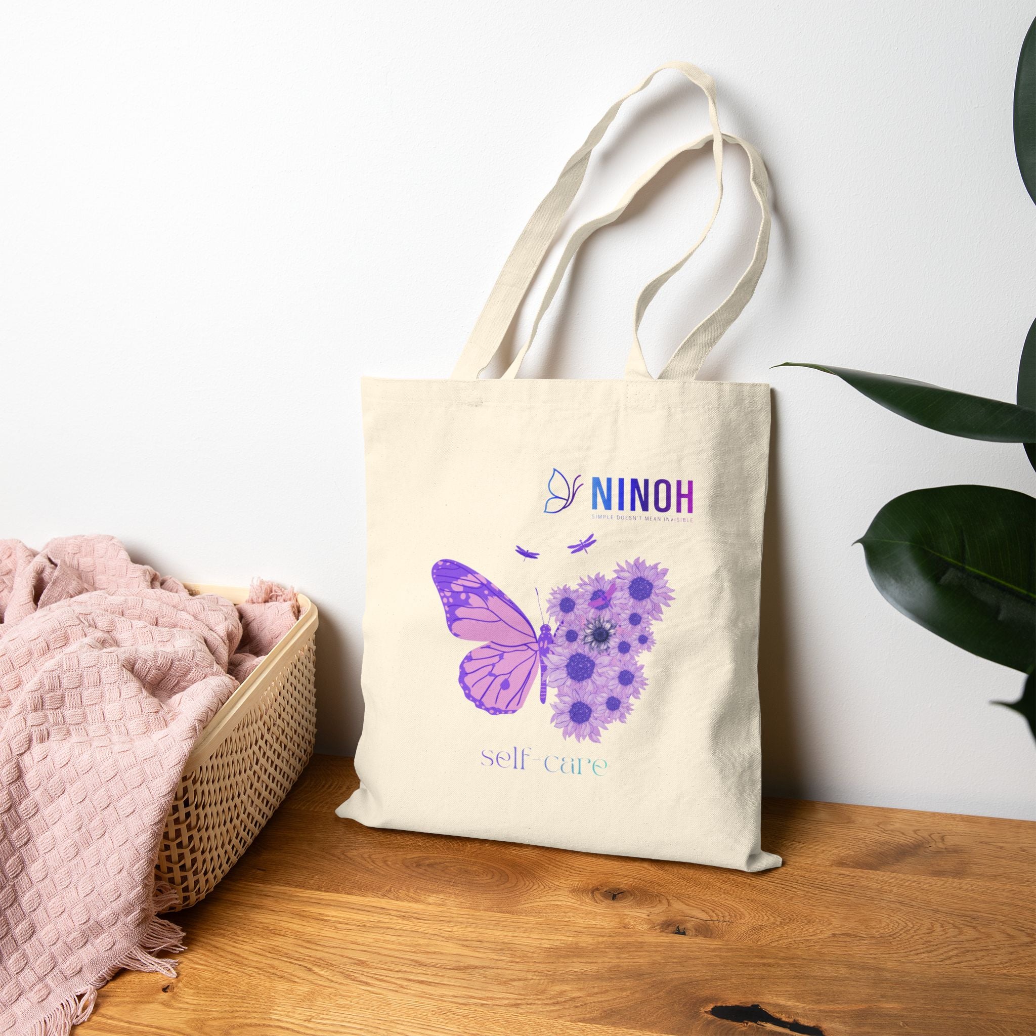 Butterfly Floral Tote - Simple Doesn't Mean Invisible